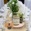 image:imageCaydo 10 Pieces 89 Inch Wood Centerpieces for Tables 10 Pieces Wood Table Number Holders and 10 Pieces Card for Wedding Table Centerpiece Decoration Housewarming Christmas