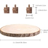 image:imageCaydo 1113 Inch Wood Slice with Legs for Wedding Table Centerpieces Woodland Themed Parties Family Gathering Baby Showers Housewarming
