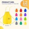 image:imageCaydo 12 Pieces 12 Colors Childrens Artists Fabric Aprons for Kitchen Classroom Community Event Crafts and Art Painting Activity