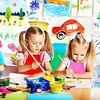 image:imageCaydo 12 Pieces 12 Colors Childrens Artists Fabric Aprons for Kitchen Classroom Community Event Crafts and Art Painting Activity