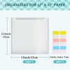 image:imageCaydo 12 Pieces Scrapbook Paper Storage with Sticky Index Tabs for Holding 12 x 12 Inch Scrapbooking Cardstock Vinyl Paper Photos and File24