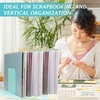 image:imageCaydo 12 Pieces Scrapbook Paper Storage with Sticky Index Tabs for Holding 12 x 12 Inch Scrapbooking Cardstock Vinyl Paper Photos and File24