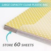 image:imageCaydo 12 Pieces Scrapbook Paper Storage with Sticky Index Tabs for Holding 12 x 12 Inch Scrapbooking Cardstock Vinyl Paper Photos and File24