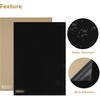 image:imageCaydo 12PCS Black Self Adhesive Felt Sheets Soft Velvet Sticky Back Felt for Jewelry Box and Drawer Liner Art and Craft MakingA4 SizeBlack