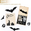 image:imageCaydo 12PCS Black Self Adhesive Felt Sheets Soft Velvet Sticky Back Felt for Jewelry Box and Drawer Liner Art and Craft MakingA4 SizeBlack