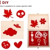 image:imageCaydo 12PCS Black Self Adhesive Felt Sheets Soft Velvet Sticky Back Felt for Jewelry Box and Drawer Liner Art and Craft MakingA4 SizeRed