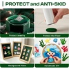 image:imageCaydo 12PCS White Self Adhesive Felt Sheets Soft Velvet White Felt Sheets with Adhesive Backing for DIY ProjectsJewelry Box and Drawer Liner and Holiday Decorations A4 SizeGreen