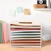 image:imageCaydo 12x12 Paper Storage Organizer Slope Design Scrapbooking Storage Shelf For Holding 12 x 12 Inch Scrapbooking 8 Slot Stable Scrapbook Paper Rack For Portfolio Heat Transfer