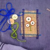 image:imageCaydo 14 Hooks Speedweve Darning Mini Loom Machine with 50 Color Darning Threads for Beginners Quickly Mending Jeans Socks Mini Weave Tool for DIY Artful Patterns Repair Clothes