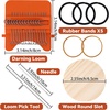 image:imageCaydo 14 Hooks Speedweve Darning Mini Loom Machine with 50 Color Darning Threads for Beginners Quickly Mending Jeans Socks Mini Weave Tool for DIY Artful Patterns Repair Clothes