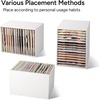 image:imageCaydo 15 Slot Paper Organizer Storage Wood Adjustable Shelves Paper Storage Shelf with Extraction Slot for 12x12Inch Scrapbooks Heat Transfer Papers Files Vinyl for Office Home White15 Slot 12x12