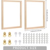 image:imageCaydo 2 Pack Canvas Stretcher Bars 98 x 138 Inch Wooden Removable Canvas Frame for Oil Paintings Prints Paint by Numbers amp Poster