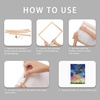 image:imageCaydo 2 Pack Canvas Stretcher Bars Kit 12x16 Inch Removable Canvas Wooden Frames for Prints Oil Paintings Paint by Numbers amp Poster