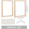 image:imageCaydo 2 Pack Canvas Stretcher Bars Kit 12x16 Inch Removable Canvas Wooden Frames for Prints Oil Paintings Paint by Numbers amp Poster
