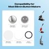 image:imageCaydo 200 PCS Button Maker Supplies 125 Inch32mm Badge Maker Supplies Pin Maker SuppliesMetal Blanks Metal Pin Back Clear Film amp Blank Paper for Button Machine for DIY Crafts225 Inch58mm