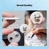 image:imageCaydo 200 PCS Button Maker Supplies 125 Inch32mm Badge Maker Supplies Pin Maker SuppliesMetal Blanks Metal Pin Back Clear Film amp Blank Paper for Button Machine for DIY Crafts1 Inch25mm