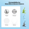 image:imageCaydo 200 PCS Button Maker Supplies 125 Inch32mm Badge Maker Supplies Pin Maker SuppliesMetal Blanks Metal Pin Back Clear Film amp Blank Paper for Button Machine for DIY Crafts1 Inch25mm