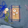 image:imageCaydo 21 Speedweve Hooks Darning Loom with 50 Color Darning Threads Instruction Weave Tools Weaving Loom for Repair Jeans Socks DIY Artful Patterns