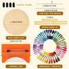 image:imageCaydo 21 Speedweve Hooks Darning Loom with 50 Color Darning Threads Instruction Weave Tools Weaving Loom for Repair Jeans Socks DIY Artful Patterns