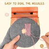 image:imageCaydo 21 Speedweve Hooks Darning Loom with 50 Color Darning Threads Instruction Weave Tools Weaving Loom for Repair Jeans Socks DIY Artful Patterns