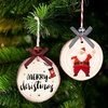 image:imageCaydo 30 Pieces 2428 Inch Christmas Ornaments Kit Natural Wood Slices Kit Christmas Bows Wood Beads Christmas Pattern Stencils Jute Twine and String for Home Hanging Christmas Ornaments