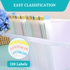 image:imageCaydo 36PCS 6x6inch Scrapbook Paper Storage with 60PCS Sticky Index Tabs for Holding Scrapbook Paper Cardstock Vinyl Sheets