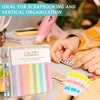 image:imageCaydo 36PCS Scrapbook Paper Storage Organizer 12 x 12 Paper Storage Organizer with 100PCS Sticky Index Tabs Holds Scrapbooking Cardstock Vinyl Paper
