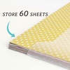 image:imageCaydo 36PCS Scrapbook Paper Storage Organizer 12 x 12 Paper Storage Organizer with 100PCS Sticky Index Tabs Holds Scrapbooking Cardstock Vinyl Paper