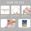 image:imageCaydo 4 Pack Canvas Stretcher Bars Kit 12 x 16 Inch Wooden Canvas Frame for Prints Paint by Numbers amp Poster Oil Paintings