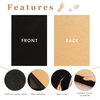 image:imageCaydo 4 Pieces Black Suede Sheets Self Adhesive Suede Sticky Sheets Backing Non Slip Sole Protector for Dance Shoes High Heeled ShoesA4 Size