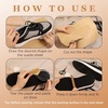 image:imageCaydo 4 Pieces Black Suede Sheets Self Adhesive Suede Sticky Sheets Backing Non Slip Sole Protector for Dance Shoes High Heeled ShoesA4 Size