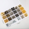 image:imageCaydo 400 Set 4 Style Snap Fasteners Kit Including Leather Rivets Eyelets Grommets Binding Screws Snap Buttons Press Studs kit with Fixing Tools for Thin Leather Jacket Jeans Wear
