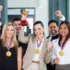 image:imageCaydo 6 Pieces 2 Inch Gold Award Medals Winner Medals Gold Prizes for Competitions Party Sports