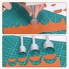 image:imageCaydo 7 Pieces Leather Craft Tools HalfRound Punch ArcShaped Leather Edge Cutter Punch for Crafting Strap Belt Wallet and Bag DIY Handwork 1040mm12 Round