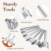 image:imageCaydo 7 Pieces Leather Craft Tools HalfRound Punch ArcShaped Leather Edge Cutter Punch for Crafting Strap Belt Wallet and Bag DIY Handwork 1040mm12 Round
