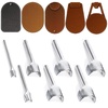 image:imageCaydo 7 Pieces Leather Craft Tools HalfRound Punch ArcShaped Leather Edge Cutter Punch for Crafting Strap Belt Wallet and Bag DIY Handwork 1040mm12 Round