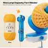 image:imageCaydo A1 Max Electric Yarn Winder 10oz Large Automatic Ball Winder for Crocheting DualSpring Strong Tension Stepless Speed Yarn Cake Spinner Ideal Mothers Day Present for Crochet LoversBlueBlue Electric
