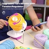 image:imageCaydo A1 Max Electric Yarn Winder 10oz Large Automatic Ball Winder for Crocheting DualSpring Strong Tension Stepless Speed Yarn Cake Spinner Ideal Mothers Day Present for Crochet LoversBluePurple Manual