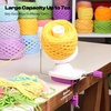 image:imageCaydo A1 Max Electric Yarn Winder 10oz Large Automatic Ball Winder for Crocheting DualSpring Strong Tension Stepless Speed Yarn Cake Spinner Ideal Mothers Day Present for Crochet LoversBluePurple Manual
