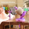 image:imageCaydo A1 Max Electric Yarn Winder 10oz Large Automatic Ball Winder for Crocheting DualSpring Strong Tension Stepless Speed Yarn Cake Spinner Ideal Mothers Day Present for Crochet LoversBluePurple Electric