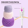 image:imageCaydo A1 Max Electric Yarn Winder 10oz Large Automatic Ball Winder for Crocheting DualSpring Strong Tension Stepless Speed Yarn Cake Spinner Ideal Mothers Day Present for Crochet LoversBluePurple Manual