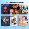 image:imageCaydo Button Maker Machine Multiple Sizes 1125225 Inch Pin Maker Machine Kit 3 in 1 Button Press Machine Making Kit with Maker Supplies for Fridge Magnet Keychain Bottle Opener DIY Crafts1125225 Inch