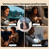 image:imageCaydo Knitting Light with Case Neck Craft Light for Knitters amp Crocheters  4 Colors amp 5 Brightness Wearable Neck Light Rechargeable Crochet Light for Crafts Embroidery Needlework and ReadingBlack