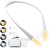 image:imageCaydo Knitting Light with Case Neck Craft Light for Knitters amp Crocheters  4 Colors amp 5 Brightness Wearable Neck Light Rechargeable Crochet Light for Crafts Embroidery Needlework and ReadingWhite