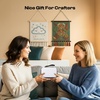 image:imageCaydo Knitting Light with Case Neck Craft Light for Knitters amp Crocheters  4 Colors amp 5 Brightness Wearable Neck Light Rechargeable Crochet Light for Crafts Embroidery Needlework and ReadingWhite