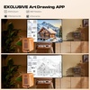 image:imageCaydo P1 Art Projector with Exclusive Drawing App for Artists Portable Auto Focus amp Keystone LED Projector for Drawing and Tracing 4K Support 100 Display Compatible with iOSAndroid UpgradedAmber  Honey