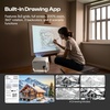 image:imageCaydo P3 Art Projector with Exclusive Drawing App for Artists Portable Auto Focus amp Keystone Native 1080P Projector for Drawing and Tracing 40120 Projection Compatible with iOSAndroid