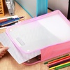 image:imageCaydo Scrapbook Paper Storage Organizer Pink Expanding Paper Folio for 12 x 12 Sheets Scrapbook Storage with Transparent Portable Handle for Holding Scrapbooking Vinyl CardstockBluePinkBlack