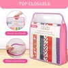 image:imageCaydo Scrapbook Paper Storage Organizer Pink Expanding Paper Folio for 12 x 12 Sheets Scrapbook Storage with Transparent Portable Handle for Holding Scrapbooking Vinyl CardstockBluePinkBlack