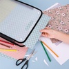 image:imageCaydo Scrapbook Paper Storage Organizer Pink Expanding Paper Folio for 12 x 12 Sheets Scrapbook Storage with Transparent Portable Handle for Holding Scrapbooking Vinyl CardstockBlack
